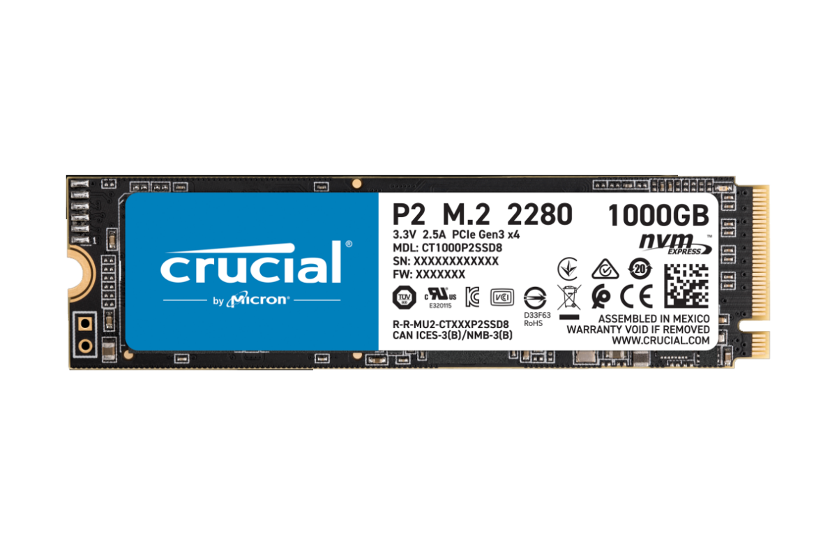 CRUCIAL CT1000P2SSD8 1TB SSD NVME M.2