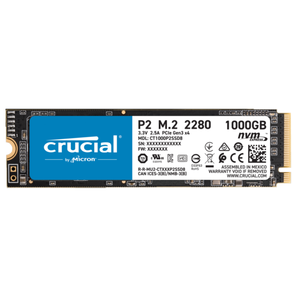 CRUCIAL CT1000P2SSD8 1TB SSD NVME M.2